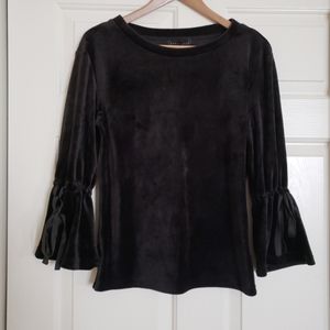 NEW Sanctuary velour tie sleeve blouse XS